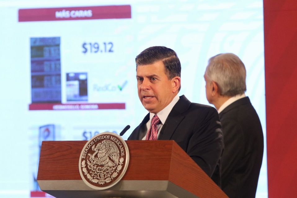Ricardo Sheffield, titular de la Profeco, en conferencia del Presidente. (Cuartoscuro)