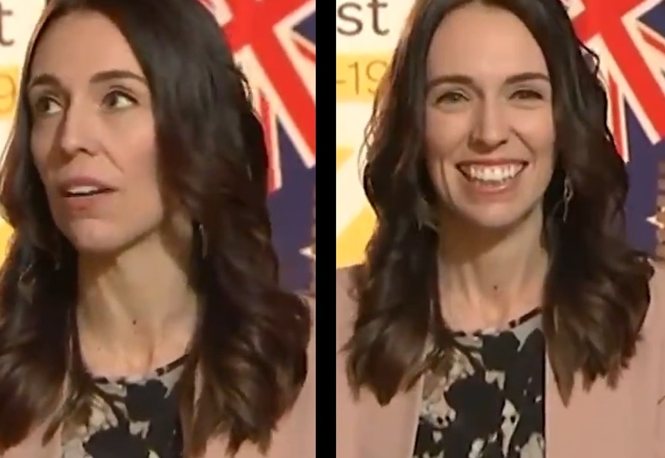 Terremoto sorprende a Jacinda Ardern, primera ministra de Nueva Zelanda. (Captura)