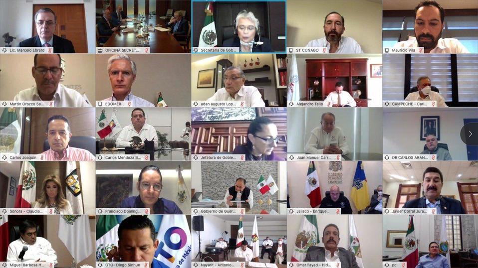 El mandatario mexiquense participó en una reunión virtual con autoridades federales y estatales. (especial)