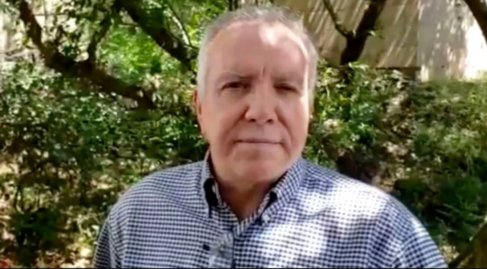 Pedro Luis Martín Bringas líder del Frente Nacional Anti AMLO. (Captura)