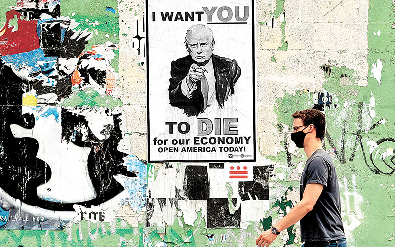 Reclamo callejero contra Trump