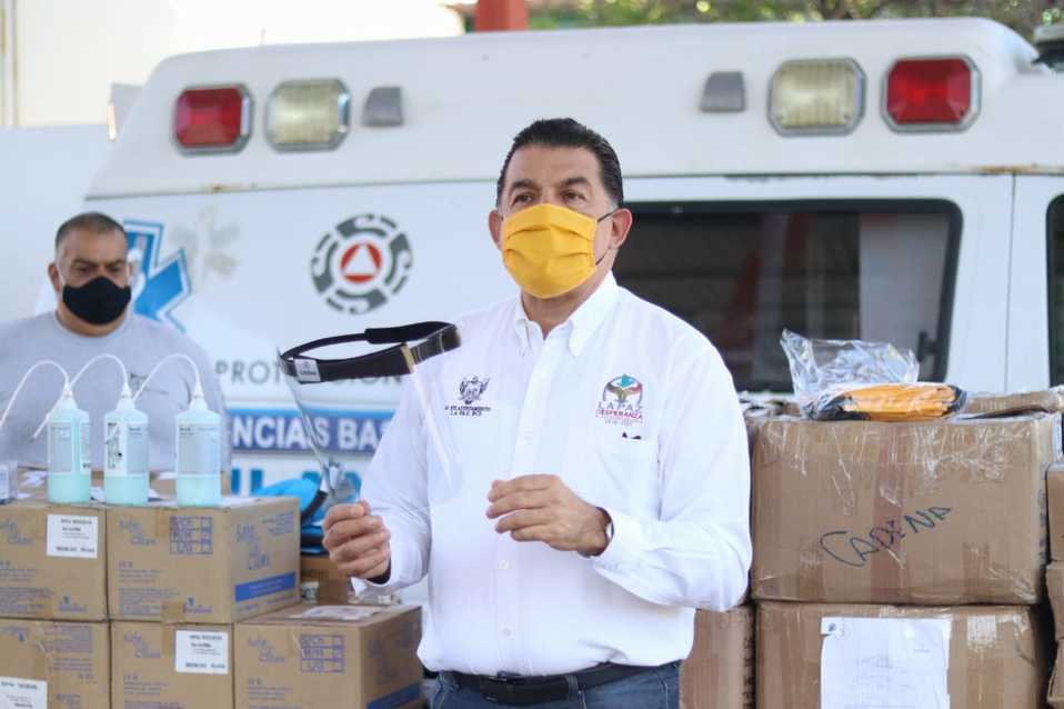 Rubén Gregorio Muñoz Álvarez, alcalde de La Paz, Baja California Sur (Foto: Twitter Ayuntamiendo de La Paz, BCS)