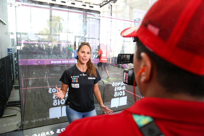 Samantha Terán, la nueva voz de los atletas de Acodepa (Twitter @WorldSquash)