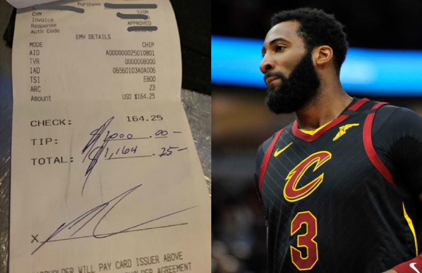 Andre Drummond dejó mil dólares de propina (AP / Especial)