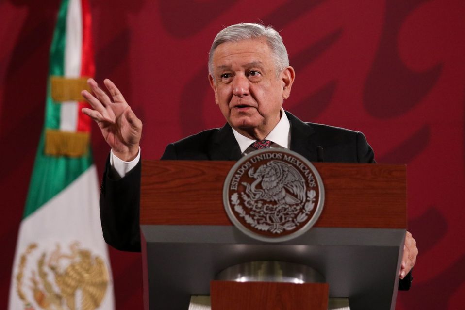Andrés Manuel López Obrador durante la conferencia matutina. (Cuartoscuro)