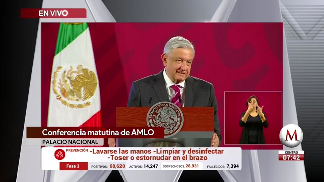 Conferencia matutina de AMLO, 25 de mayo de 2020