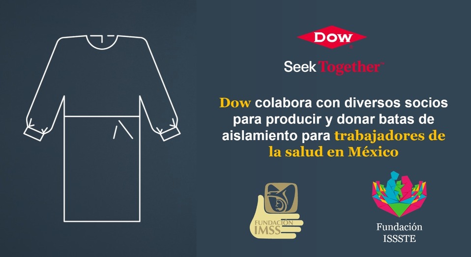 Dow y socios comerciales desarrollan batas de aislamiento médico