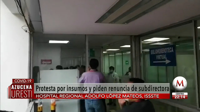 Personal de salud del hospital Adolfo López Mateos se manifiestan por falta de insumos