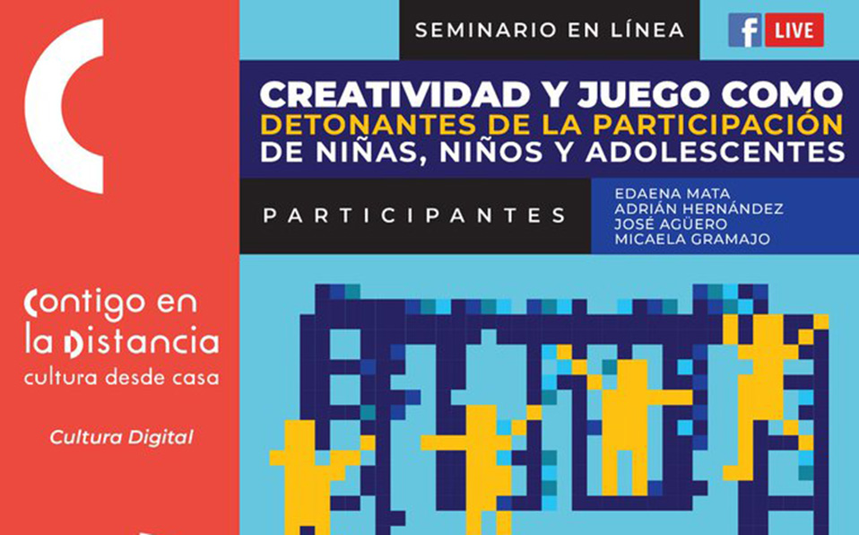 El seminario hablará sobre la importancia del desarrollo de la capacidad lúdica en las infancias y juventudes (Twitter @cultura_mx)