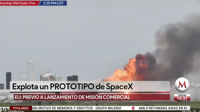 Nave de SpaceX explota tras pruebas en Texas