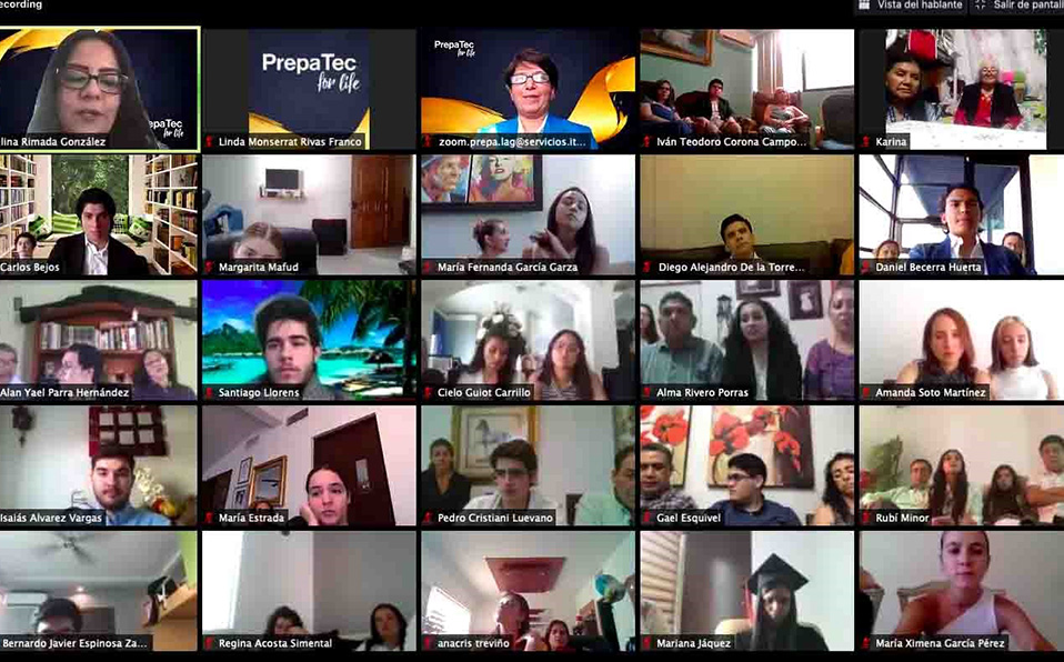 PrepaTec organizó una experiencia digital en la que los alumnos se conectaron para conmemorar el fin de un ciclo escolar. (Cortesía)