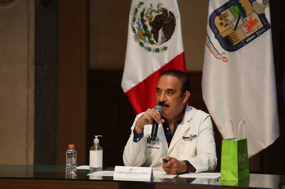 El secretario de Salud de Nuevo León, Manuel de la O Cavazos. Foto: Jorge López