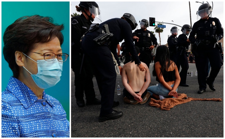 Carrie Lam, la jefa de Gobierno de Estados Unidos, es allegada al gobierno central chino. (AP)