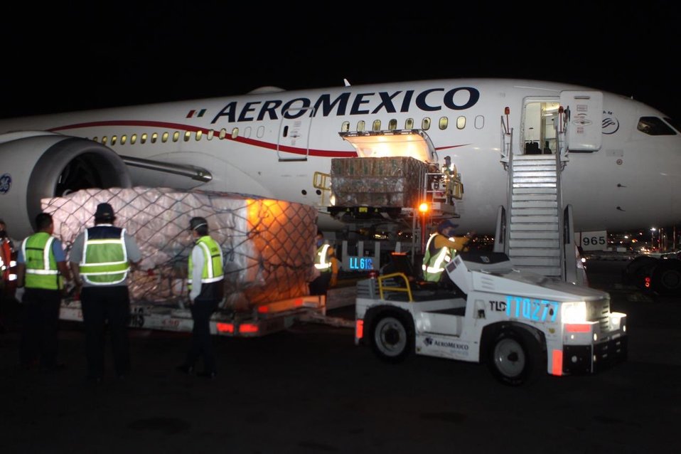 Décimo cuarto vuelo del puente aéreo México-China (@marthadelgado)