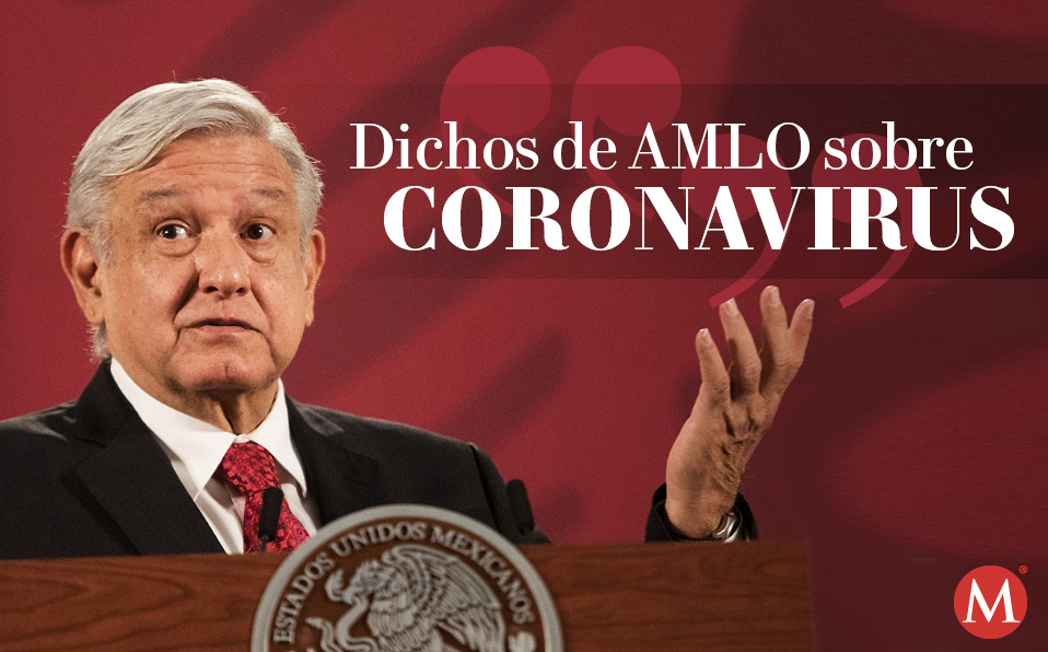 Dichos del presidente Andrés Manuel López Obrador por coronavirus en México. (Milenio)