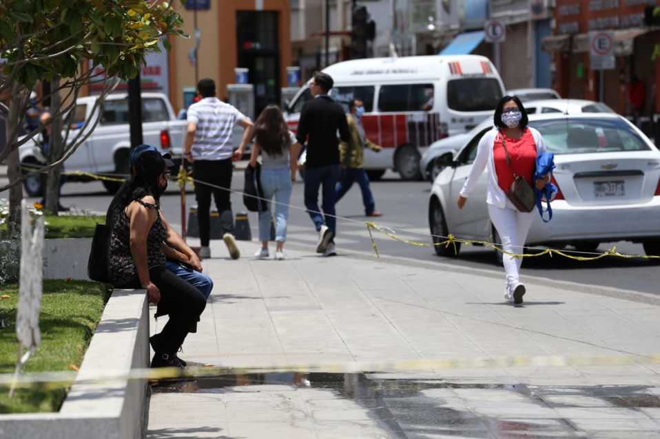 Hidalgo no tuvo Nueva Normalidad, pero ciudadanos salieron a las calles del centro. (Jorge sánchez)