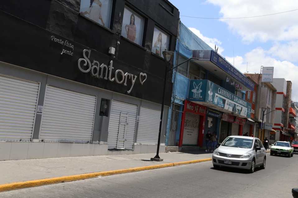 Locales en Centro Histórico de Pachuca. (Jorge Sánchez)