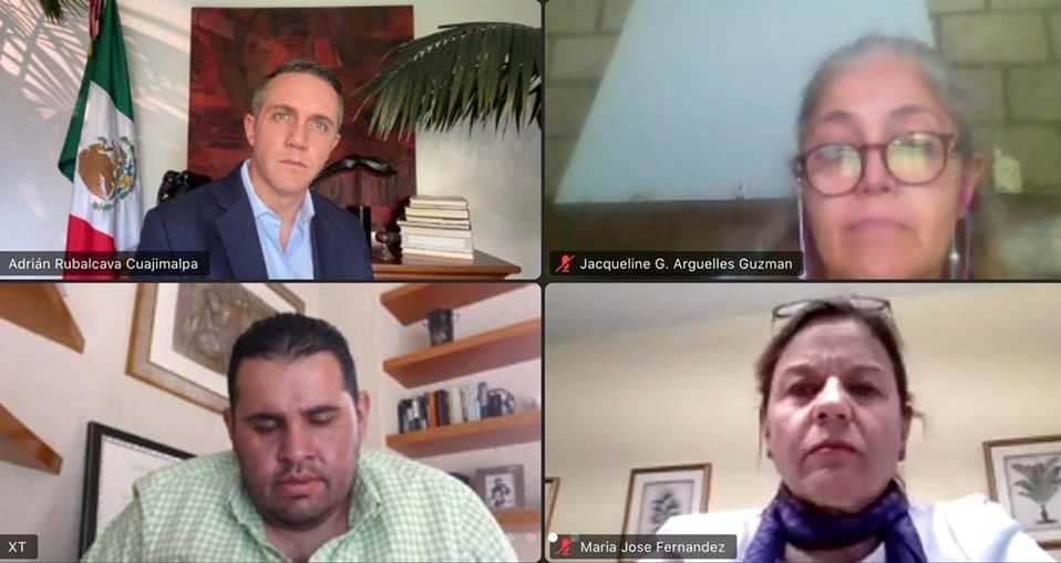 Adrián Rubalcava, alcalde de Cuajimalpa, pidió a la Asociación de Desarrolladores Inmobiliarios generar empleos. (Especial)