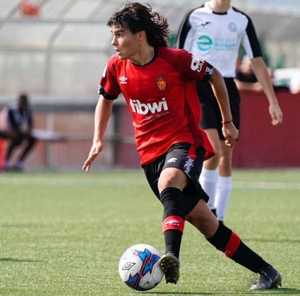 Luka Romero, jugador del Mallorca (Instagram @lukaromero10)