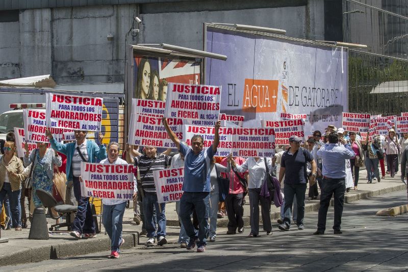 Ahorradores defraudados de Ficrea./ Cuartoscuro
