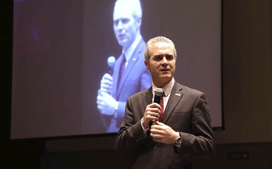 Emlio Baños Ardavín, rector de la Universidad Popular Autónoma del Estado de Puebla. (Jaime Zambrano)
