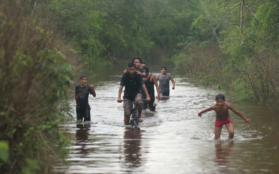 Los habitantes de Yaxcabá son de los más afectados por las lluvias. (Javier Ríos)