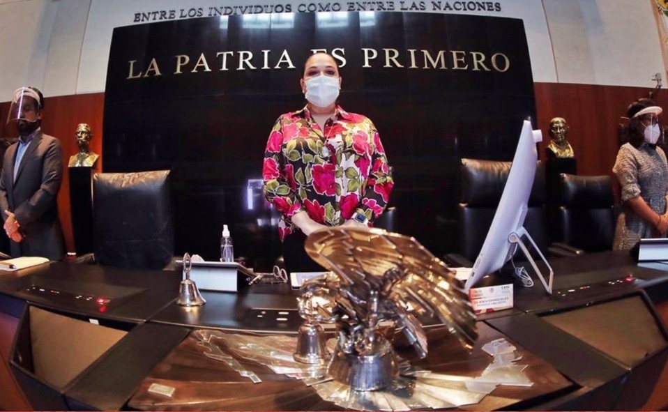 Mónica Fernandez, presidenta del Senado. (Twitter | @monicaferbal )