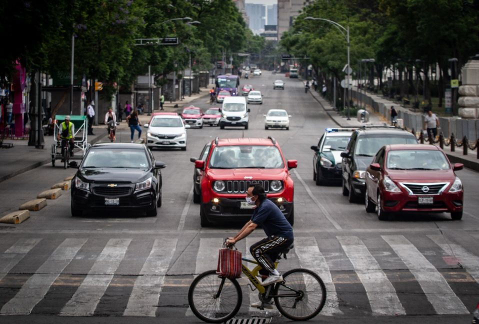 Autos en el zona centro de la CdMx.(Cuartoscuro)
