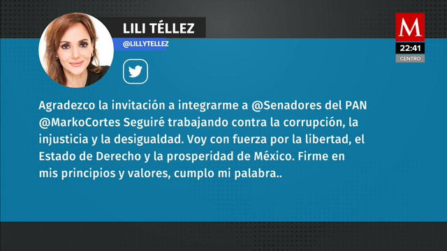 Las “diferencias de criterio” que llevaron a Lilly Téllez a separarse de Morena