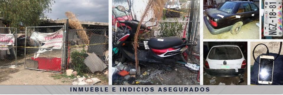 La Fiscalía cateó un sitio ubicado en la calle 3 de mayo de Santa Clara Ocoyucan. (Especial)