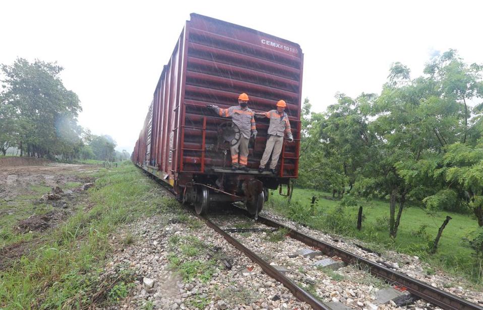 Inicia la obra del Tren Maya en el  tramo Palenque - Escárcega. (Jorge Carballo)