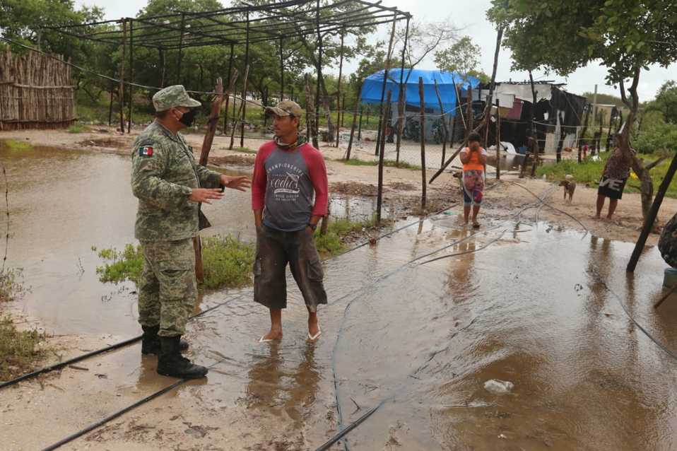 Las lluvias torrenciales de Cristóbal amenazan pasar la alerta de naranja a la roja en esta zona de alto riesgo. (Javier Ríos)