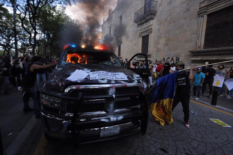 Los manifestantes mostraron su indignación por este asesinato. (Cortesía Carlos Zepeda)