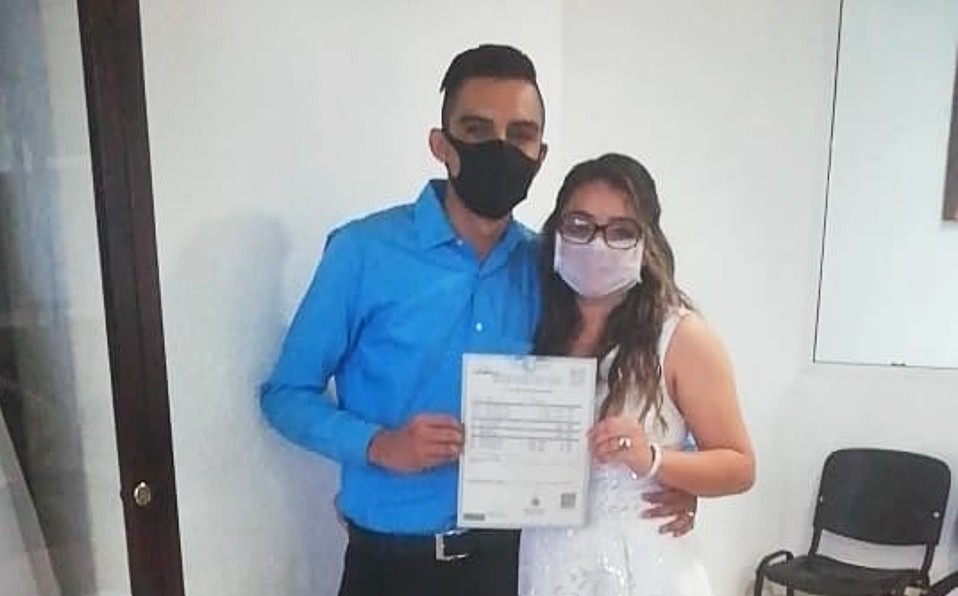 El coronavirus no impidió a Samaria y Jesús planearon casarse.