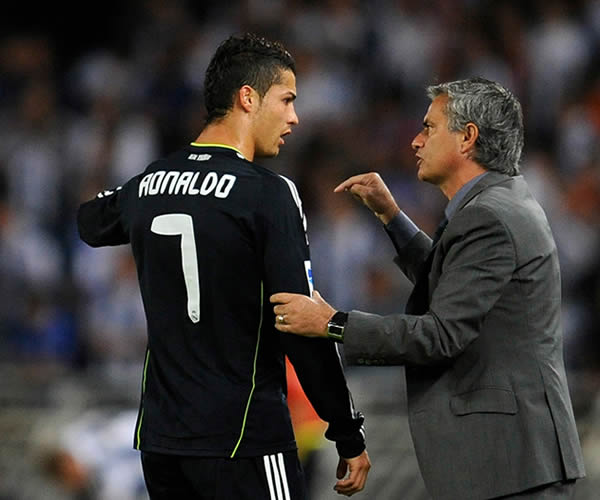 Cristiano Ronaldo y José Mourinho (Reuters)