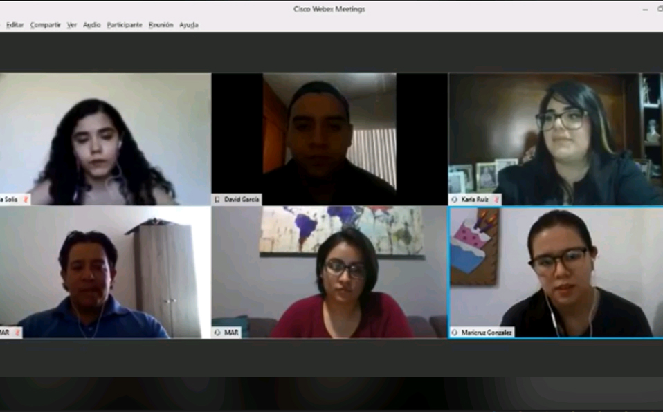 Estudiantes de la UJED con su participación en el Panel de opinión del Día Mundial del Medio Ambiente. (Especial)