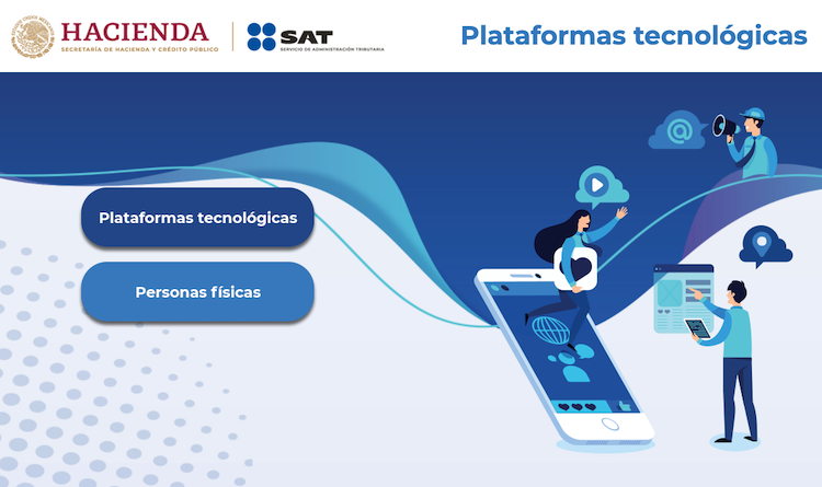 El minisitio del SAT puede ser usado por las plataformas tecnológicas nacionales o extranjeras. Foto: (Especial)
