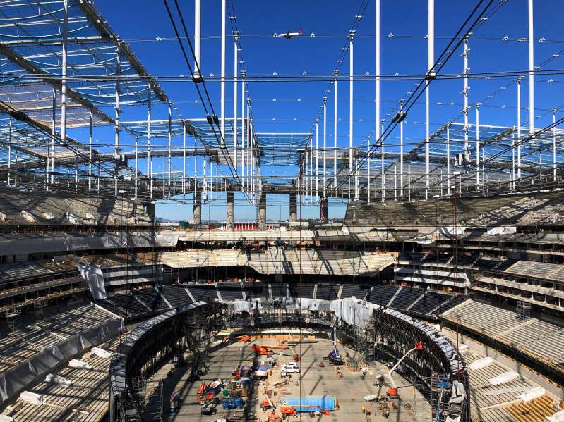 SoFi Stadium, casa de los Rams y Chargers de Los Ángeles (AP)