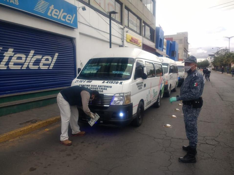 Transporte público en Tizayuca. (Cortesía)