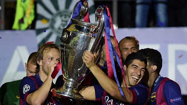 Barcelona y su título de Champions en 2015 (AFP)