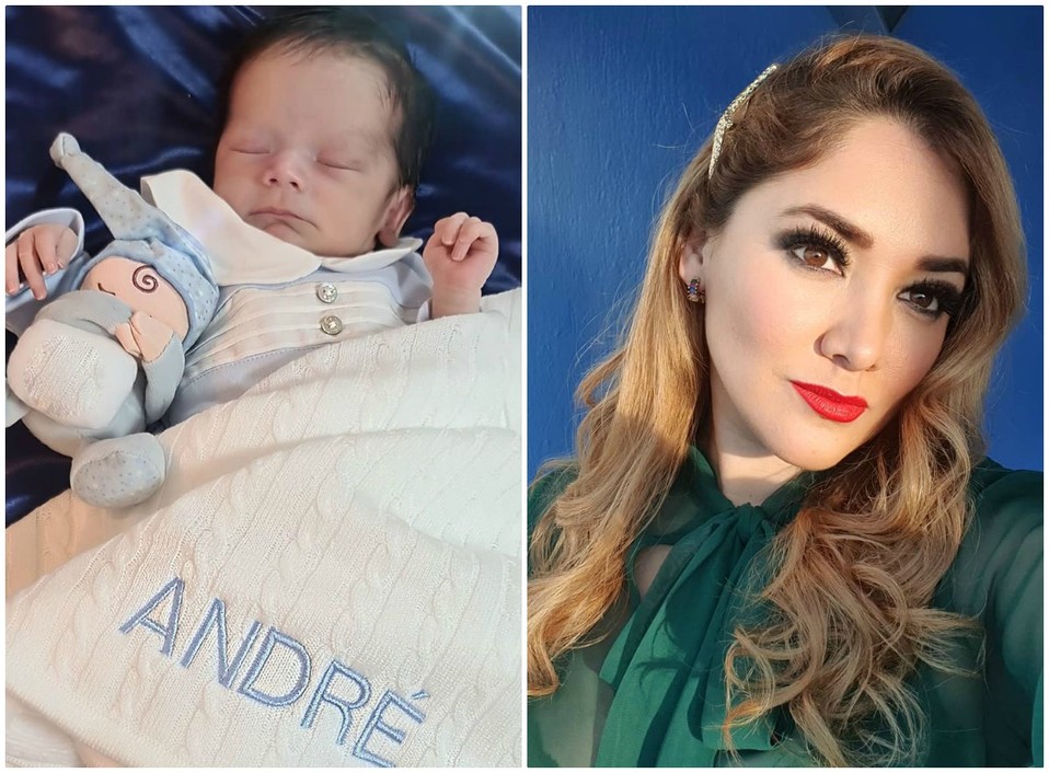Sherlyn compartió las primeras fotos de su hijo André. (Instagram)