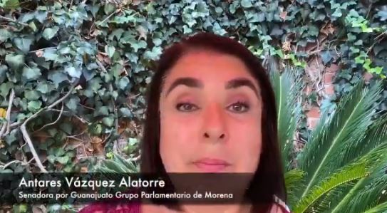 Antares Vázquez, senadora de Morena