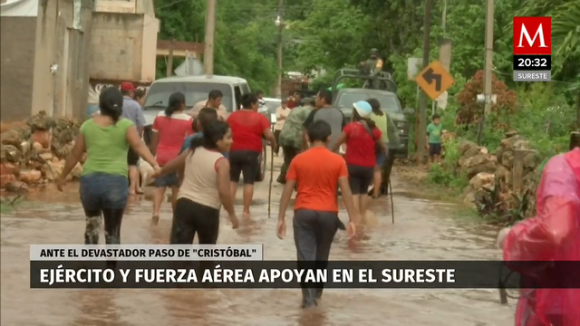 Ejercito y Fuerza Aérea apoya al sureste del país
