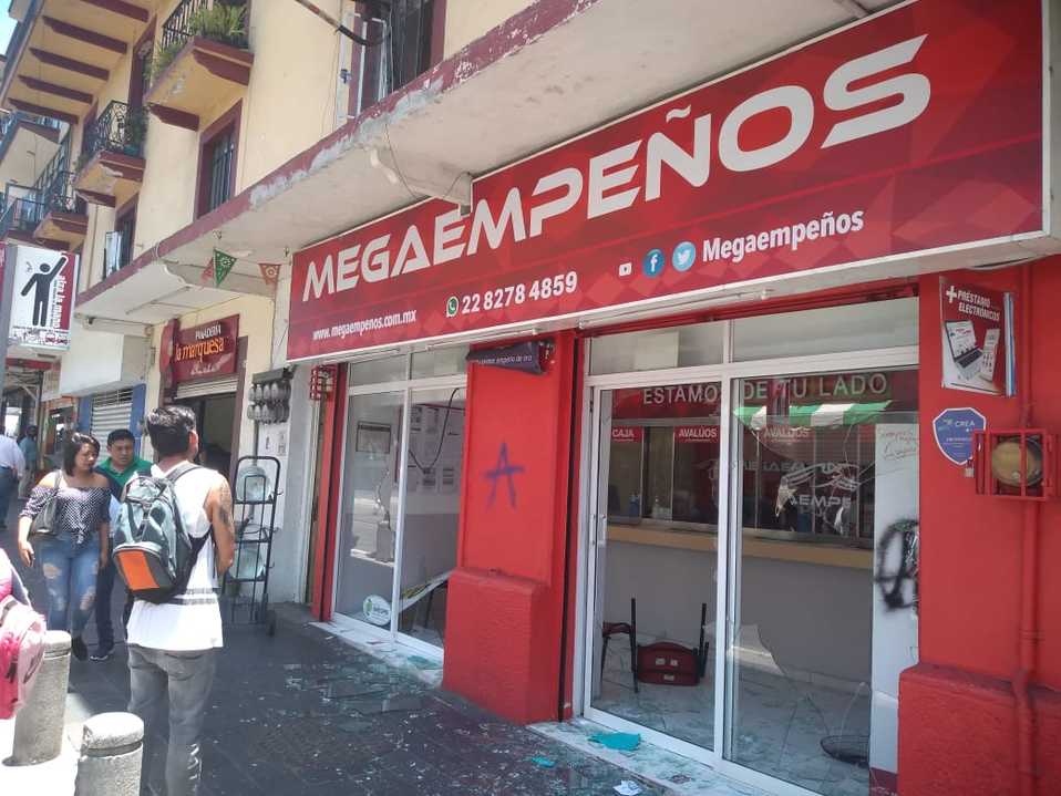 Los manifestantes acusaron casos de abuso policial en Veracruz.