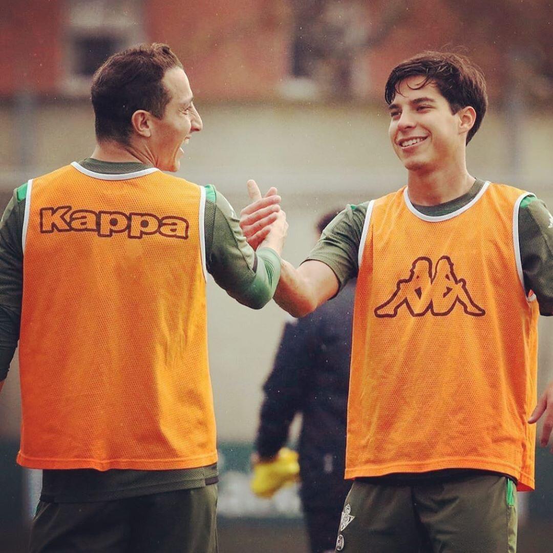 Andrés Guardado y Diego Lainez (Instagram)