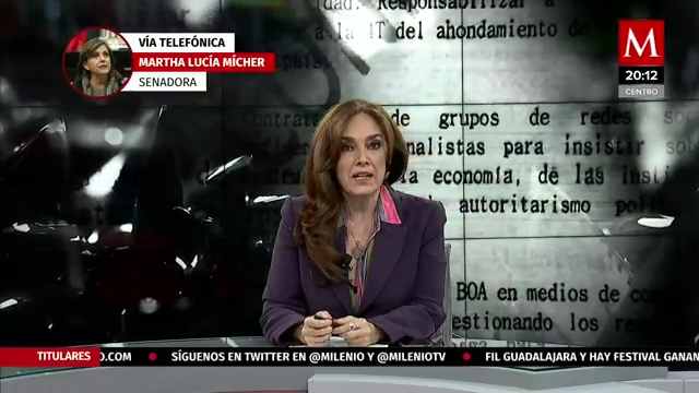 Documento del BOA, reflejo de lo que ocurre en el país: Malú Micher