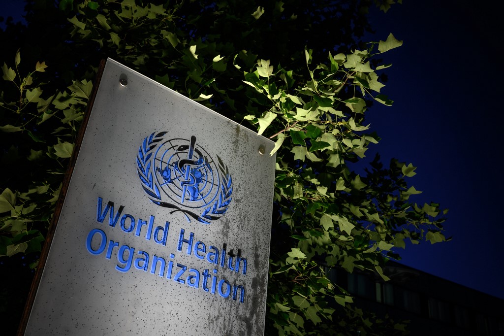 Oficinas de la OMS en Ginebra, Suiza. (AFP)