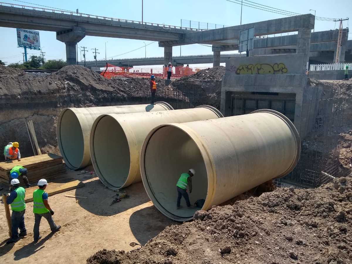 Va 49% de avance Sistema de Retención de Aguas Pluviales en Timoteo Lozano.