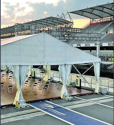 El Autódromo funciona como hospital. (Cuartoscuro)