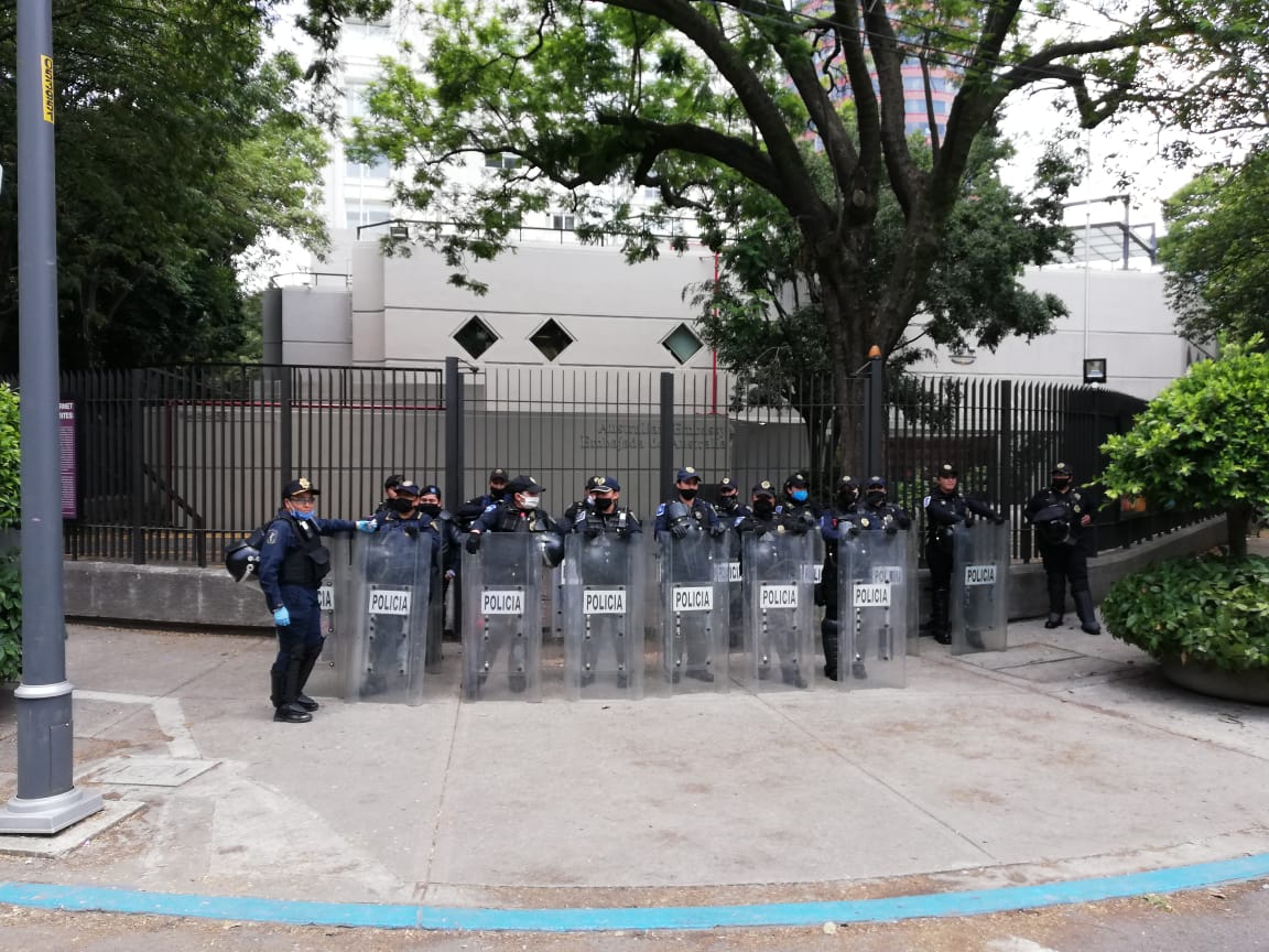 La seguridad está a cargo del Agrupamiento Ateneas de la SSC CdMx./ Javier Ríos